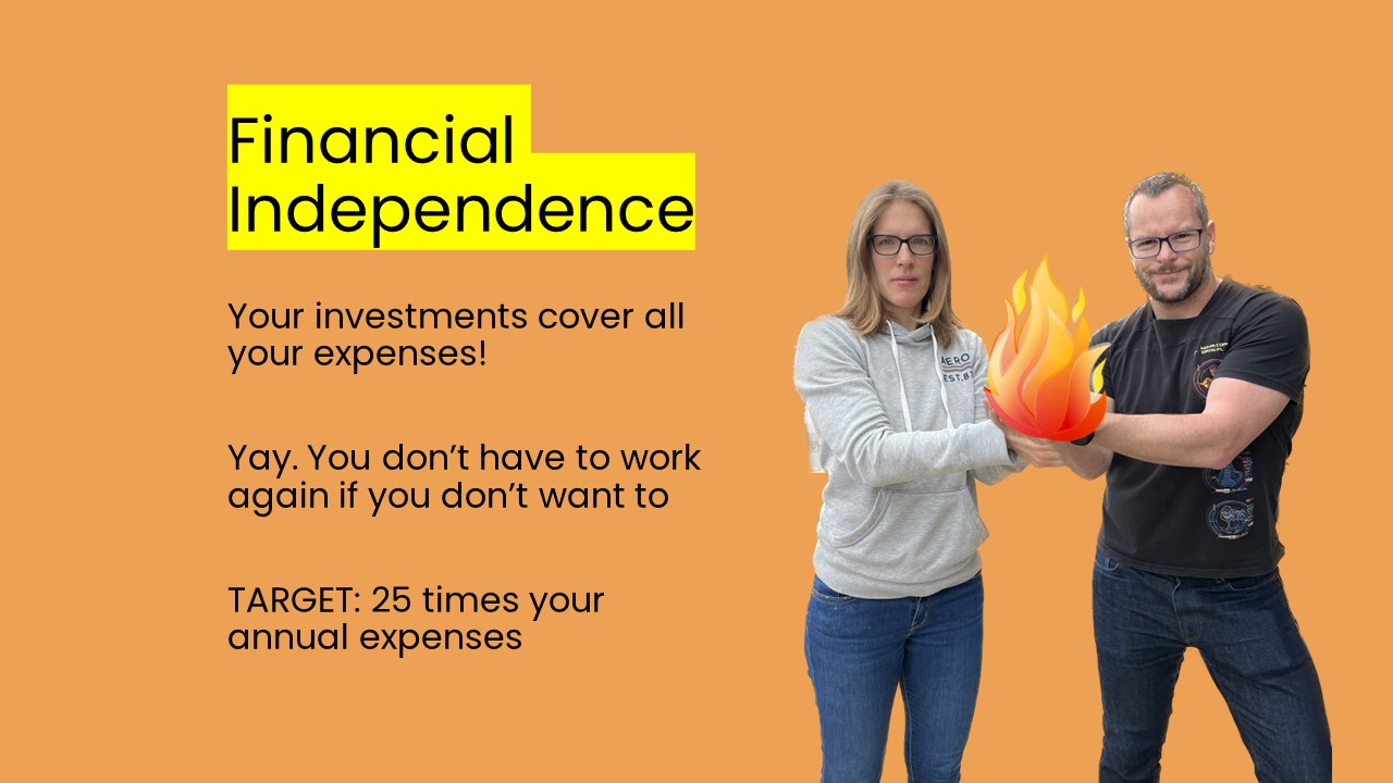 Financial Independence Definition - fire terms explained by the Donegans