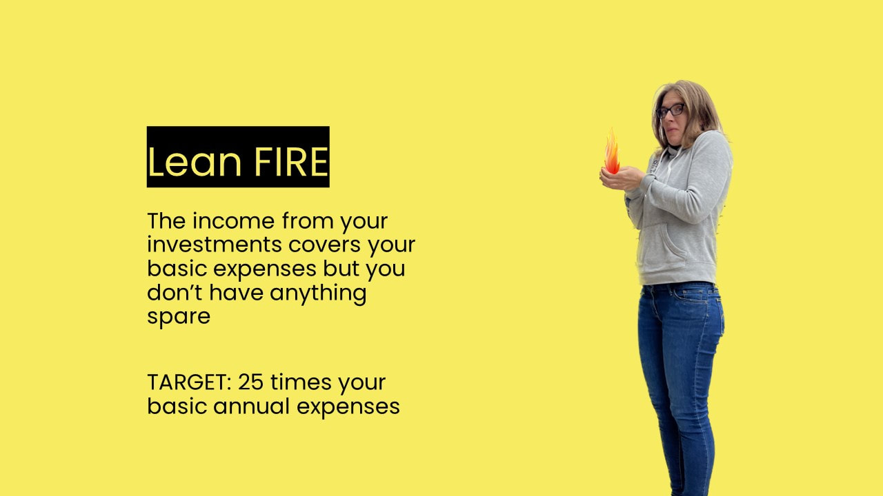 Lean FIRE Definition - fire terms explained by the Donegans